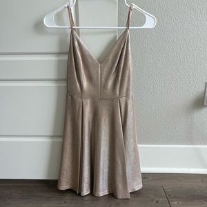 Lulu’s sparkle gold dress
